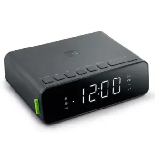 M-175 | Muse FM dual alarm clock radio wireless phone charging 5W - LT55001 (gadzety reklamowe)